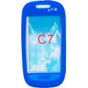 Funda Mooster trasera silicona Nokia C7 azul