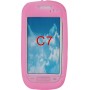 Funda Mooster trasera silicona Nokia C7 rosa