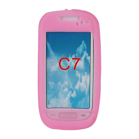 Funda Mooster trasera silicona Nokia C7 rosa