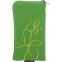 Funda Mooster universal c/cremallera verde flor pintada para Ibold B