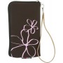 Funda Mooster universal c/cremallera marron flor pintada para Ibold B