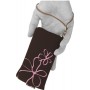 Funda Mooster universal c/cremallera marron flor pintada para Ibold B