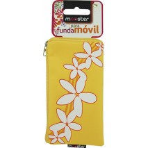 Funda Mooster universal c/cremallera amarilla estampado hawaiano para Ibold B