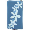 Funda Mooster universal c/cremallera azul estampado hawaiano  para iPhone 5 / Ibold B