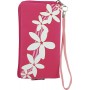 Funda Mooster universal c/cremallera rosa fucsia estampado hawaiano para iPhone 5 / Ibold b