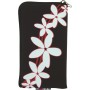 Funda Mooster universal c/cremallera marron estampado hawaiano valida para iPhone 5