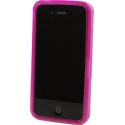 Carcasa Mooster trasera semi rigida rosa fucsia iPhone 4