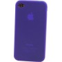 Carcasa Mooster trasera semi rigida azul iPhone 4