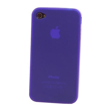 Carcasa Mooster trasera semi rigida azul iPhone 4