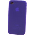 Carcasa Mooster trasera semi rigida azul iPhone 4