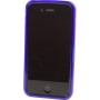 Carcasa Mooster trasera semi rigida azul iPhone 4