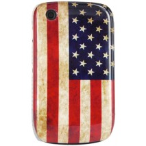 Carcasa rigida Mooster bandera americana retro Blackberry 8520