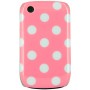 Carcasa rigida Mooster lunares rosa Blackberry 8520