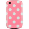 Carcasa rigida Mooster lunares rosa Blackberry 8520