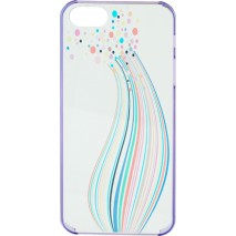 Carcasa trasera iPhone 5 transparente arco iris