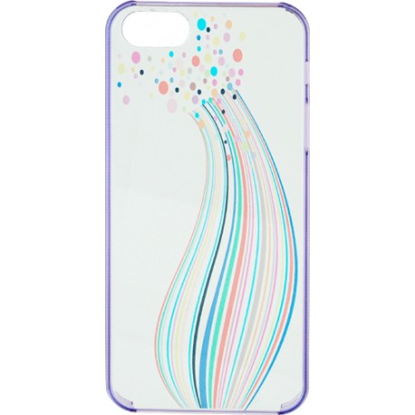 Carcasa trasera iPhone 5 transparente arco iris