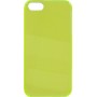 Carcasa trasera iPhone 5 transparente lisa amarilla