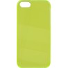 Carcasa trasera iPhone 5 transparente lisa amarilla