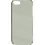 Carcasa trasera iPhone 5 transparente lisa marrón