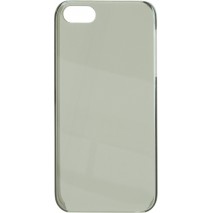 Carcasa trasera iPhone 5 transparente lisa marrón
