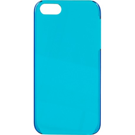 Carcasa trasera iPhone 5 transparente lisa azul