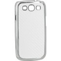 Carcasa Mooster trasera acabado cosido metal Samsung Galaxy S3 blanca