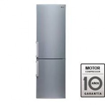 FRIGORIFICO LG COMBI GBB539PVHWB ACERO 1.9m A+ NO FROST, MOTOR INVERTER 10 AÑOS G