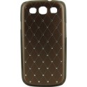 Carcasa Mooster trasera diamante Samsung Galaxy S3 marron