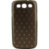 Carcasa Mooster trasera diamante Samsung Galaxy S3 marron