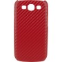 Carcasa Mooster trasera acabado cosido  Samsung Galaxy S3 roja