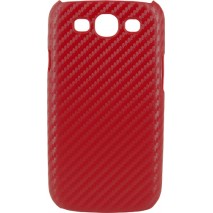 Carcasa Mooster trasera acabado cosido  Samsung Galaxy S3 roja