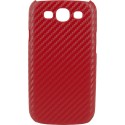 Carcasa Mooster trasera acabado cosido  Samsung Galaxy S3 roja