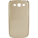 Carcasa Mooster trasera cuadricula transparente rigida Samsung Galaxy S3 marron