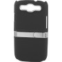 Carcasa Mooster trasera rigida con soporte metal Samsung Galaxy S3 negra