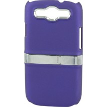Carcasa Mooster trasera rigida con soporte metal Samsung Galaxy S3 violeta