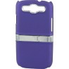 Carcasa Mooster trasera rigida con soporte metal Samsung Galaxy S3 violeta