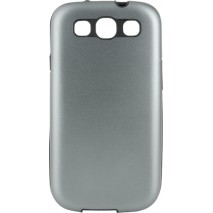 Carcasa Mooster trasera rigida aluminio Samsung Galaxy S3 gris
