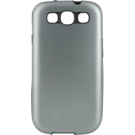 Carcasa Mooster trasera rigida aluminio Samsung Galaxy S3 gris