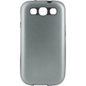Carcasa Mooster trasera rigida aluminio Samsung Galaxy S3 gris