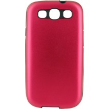Carcasa Mooster trasera rigida aluminio Samsung Galaxy S3 roja