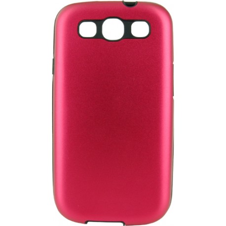 Carcasa Mooster trasera rigida aluminio Samsung Galaxy S3 roja