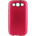 Carcasa Mooster trasera rigida aluminio Samsung Galaxy S3 roja