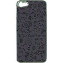 Carcasa Mooster trasera graffiti iPhone 5 morado