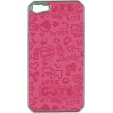 Carcasa Mooster trasera graffiti iPhone 5 rosa