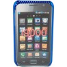 Carcasa trasera Mooster rejilla Samsung I9000 Galaxy S azul