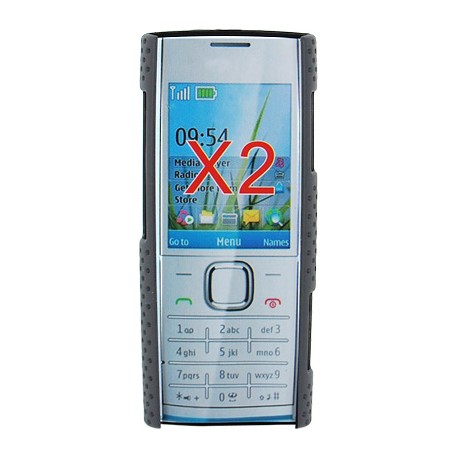Carcasa trasera Mooster rejilla Nokia X2 negra