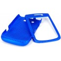 Carcasa trasera Mooster rejilla Blackberry 9800 torch azul