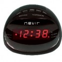 RADIO RELOJ DESPERTADOR NEVIR NVR-333 NEGRO