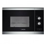 MICROONDAS BOSCH HMT72G654 GRILL 20L, 38CM ALTO, SIN MARCO,  CRISTAL NEGRO.