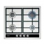 PLACA DE GAS SIEMENS EC645PB90E ENCASTRE 60cm, 4 QUEMADORES, WOK,  PARRILLA, ACERO INOX.